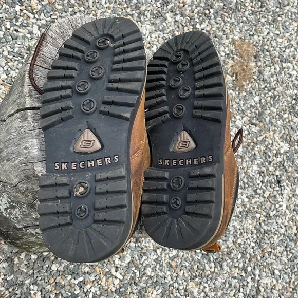 Skechers Leather Upper Balance Men’s Shoes - Picture 9 of 9